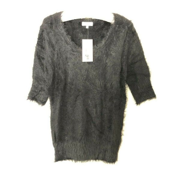 DEEP SUGAR Fuzzy Knit Scoop-Neck Tunic Sweater , Size Small - Picture 1 of 6